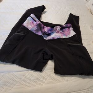 lululemon athletica Black and Purple Women's Jeggings